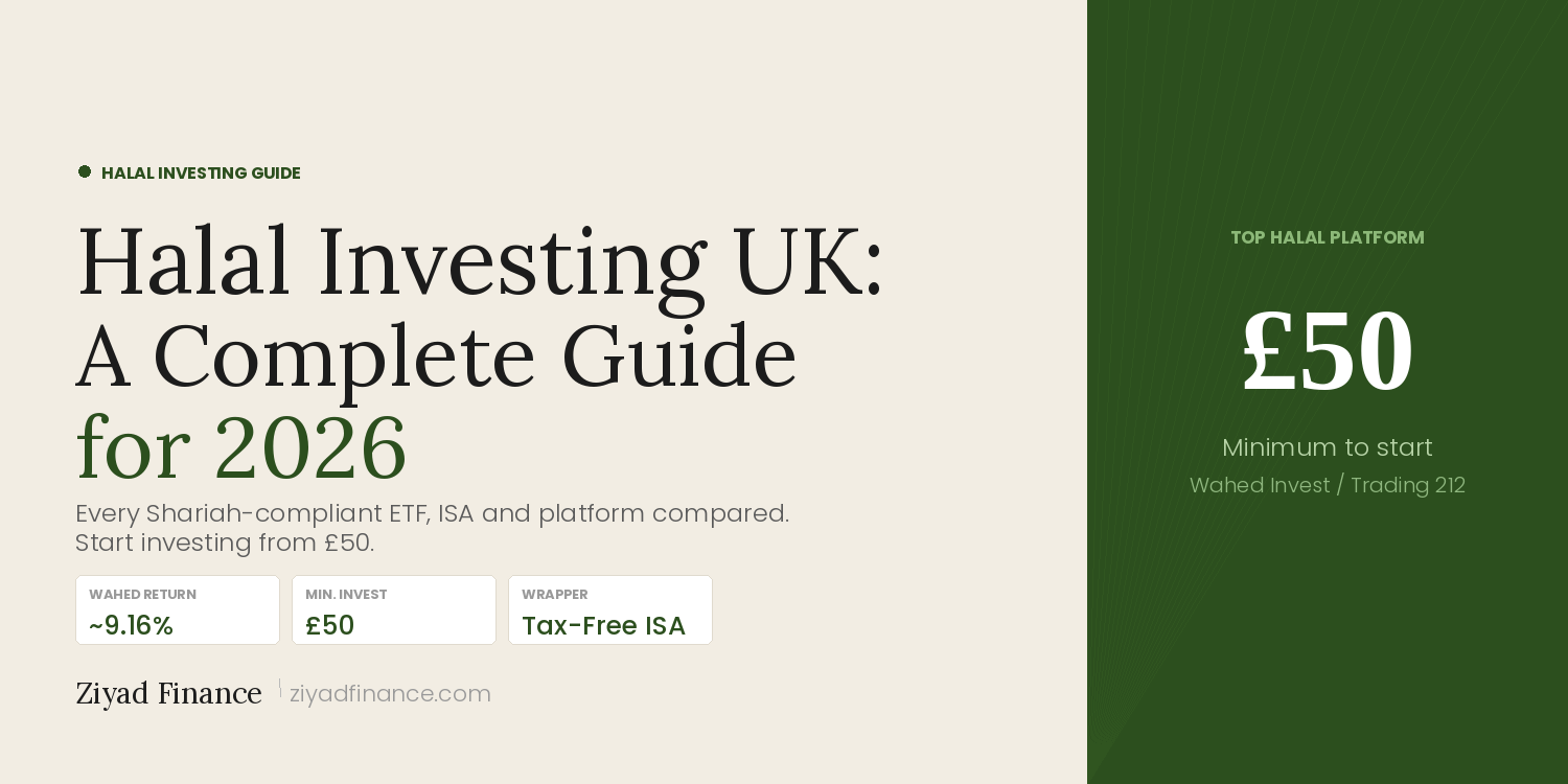 Halal Investing UK: A Complete Guide for 2026 (ETFs, ISAs, Platforms)